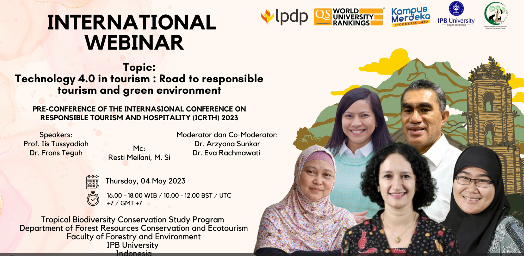 Webinar Internasional : Technology 4.0 in Tourism “Road to Responsible Tourism and Green Environment”