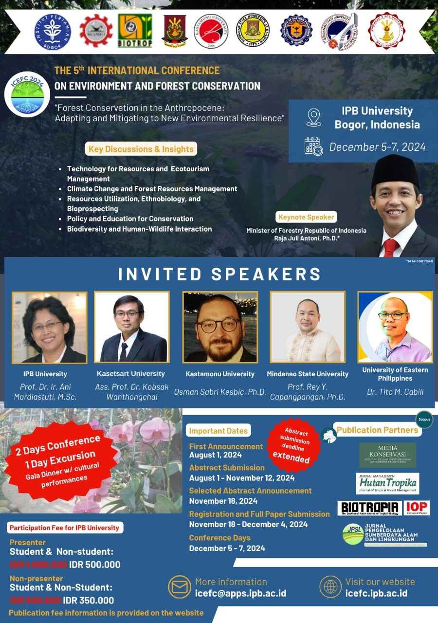 Flyer_The 5th international conference on environment n forest conservation (the 5th ICEFC)