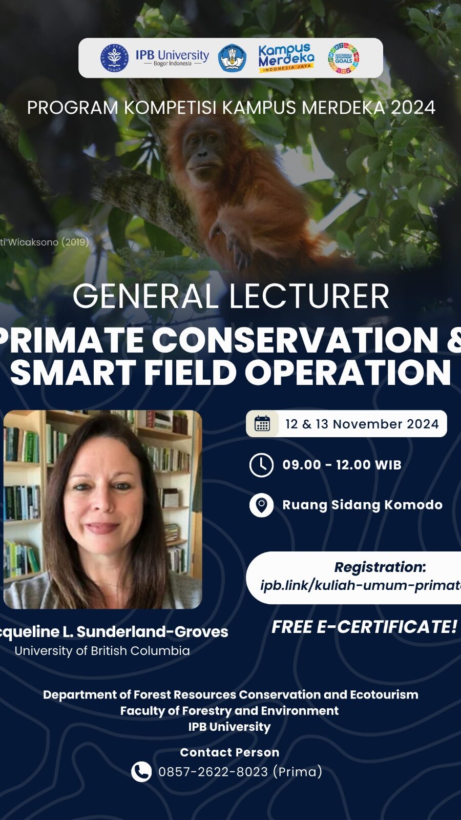 Primate Conservation n Smart Field Operation (12-13 Nov 2024)